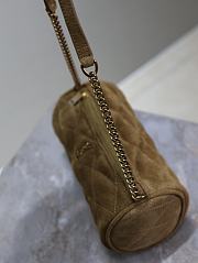 YSL Sade Small Tube Shoulder Bag Suede 20x10x10cm - 5