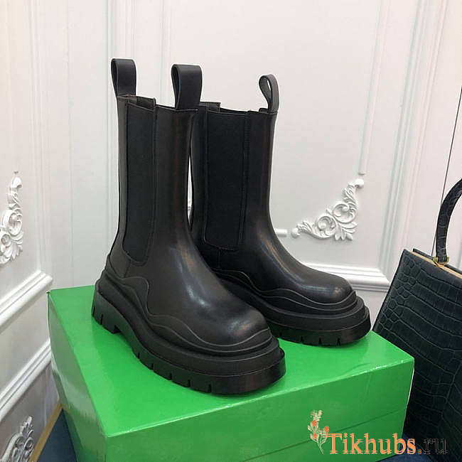 Bottega Veneta Tire Black Boots - 1