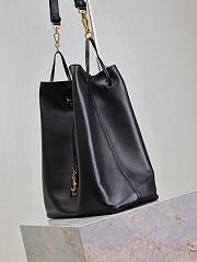 YSL Pochon Shoulder Bag Black 24x30x12cm - 4