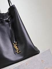 YSL Pochon Shoulder Bag Black 24x30x12cm - 3