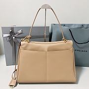 Balenciaga Rodeo Large Handbag Latte Calfskin 40x30x13cm - 4