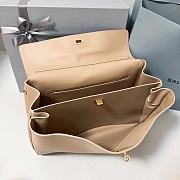 Balenciaga Rodeo Large Handbag Latte Calfskin 40x30x13cm - 2