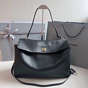 Balenciaga Rodeo Large Handbag Black Calfskin 40x30x13cm - 1