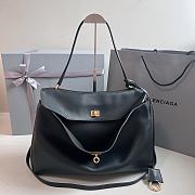 Balenciaga Rodeo Large Handbag Black Calfskin 40x30x13cm - 6