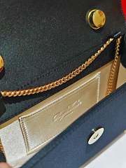 Roger Vivier Jewel Efflorescence Mini Bag Satin Black 19x13x4cm - 5