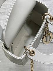 Dior Mini Lady Bag Cloud Gray Lambskin 17cm - 6