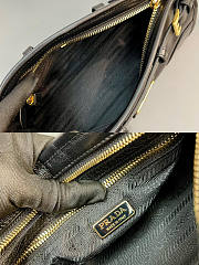 Prada Small Leather Black Shoulder Bag 26x14x12cm - 3