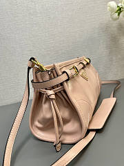 Prada Small Leather Pink Shoulder Bag 26x14x12cm - 6