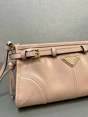 Prada Small Leather Pink Shoulder Bag 26x14x12cm - 4