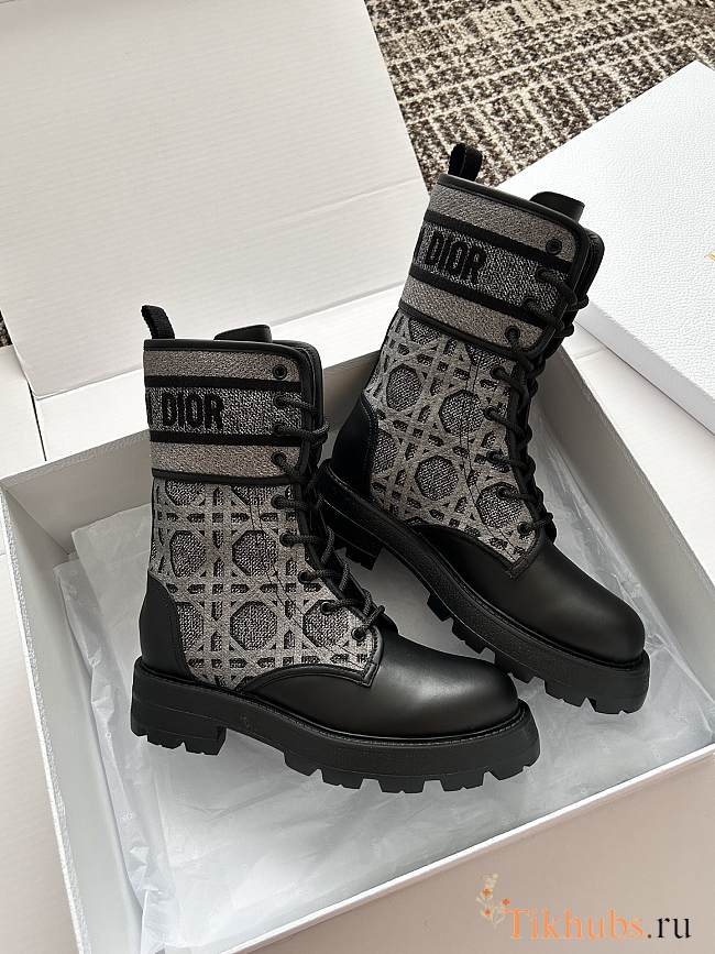 Dior D-Major Ankle Black Grey Boot - 1