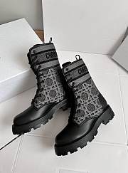 Dior D-Major Ankle Black Grey Boot - 3