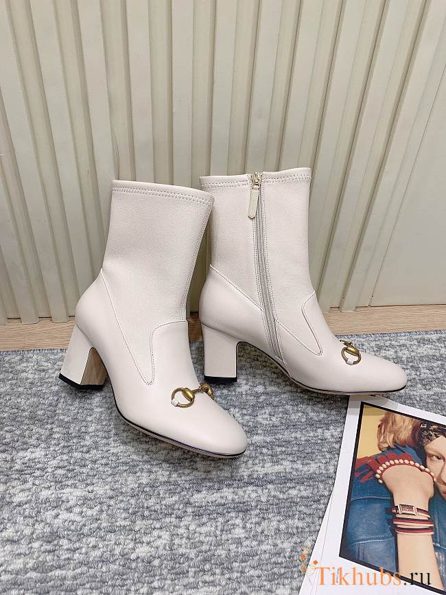 Gucci White Boots 6.5cm - 1