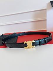 Celine Triomphe Belt In Smooth Calfskin Black - 2