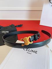 Celine Triomphe Belt In Smooth Calfskin Black - 1