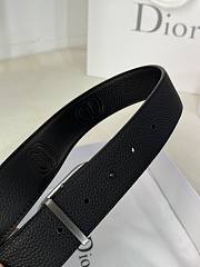 Dior Black Silver Belt 3cm - 5