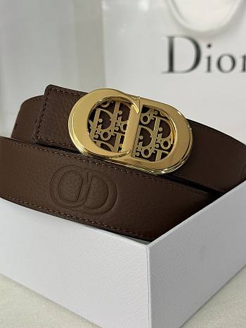 Dior Brown Black Belt 3cm