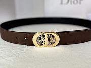 Dior Brown Black Belt 3cm - 4