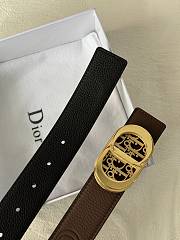 Dior Brown Black Belt 3cm - 3