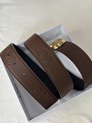 Dior Brown Black Belt 3cm - 2