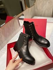 Valentino Garavani Beatle Rockstud Boot Black Chelsea - 1