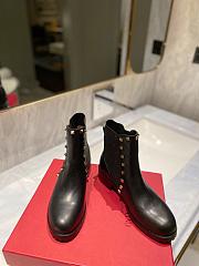 Valentino Garavani Beatle Rockstud Boot Black Chelsea - 5