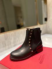 Valentino Garavani Beatle Rockstud Boot Black Chelsea - 3