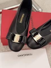 Ferragamo Black Ballerina Flat - 2