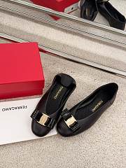 Ferragamo Black Ballerina Flat - 3