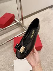 Ferragamo Black Ballerina Flat - 4