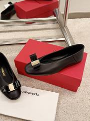 Ferragamo Black Ballerina Flat - 5