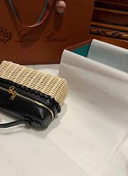 Loro Piana Bag Rattan Black 19cm - 4