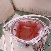 Miu Miu Drawstring Bucket Pink Bag 20x18x14cm - 6