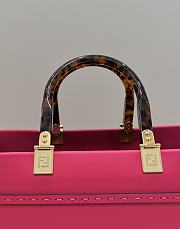 Fendi Sunshine Tote Bag Medium Pink Shopper 35x17x31cm - 6