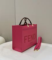 Fendi Sunshine Tote Bag Medium Pink Shopper 35x17x31cm - 4