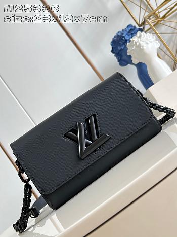 Louis Vuitton LV Twist West Black Bag 23.5 x 12 x 7 cm