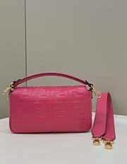 Fendi Baguette Pink Leather Bag 27x5x15cm - 6