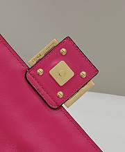 Fendi Baguette Pink Leather Bag 27x5x15cm - 2