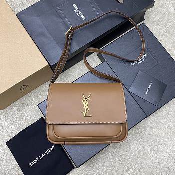 YSL Niki Besace Leather Brown 21.5x16x8cm