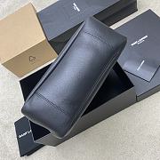 YSL LE 5 À 7 Large Grained Leather Black 30x31x13cm - 4