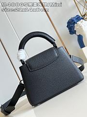 Louis Vuitton LV Mini Capucines Bag Black 21x14x8cm - 3