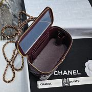 Chanel 24B Vanity Case Red Lambskin 19x9.5x8cm - 3