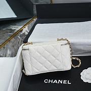 Chanel Vanity Case White Caviar Gold Bag 17cm - 6