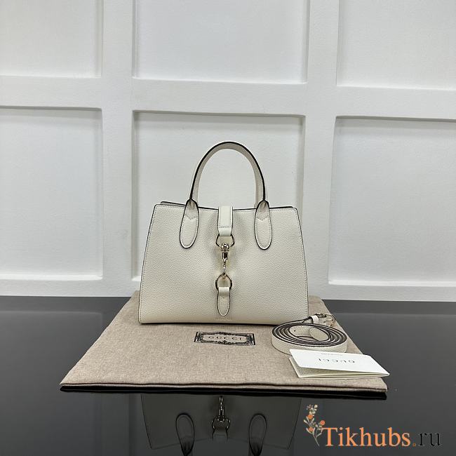 Gucci Jackie Small Tote Bag White 24x17.5x8.5cm - 1