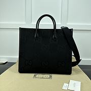 Gucci Jumbo Tote Bag Black 32.5x15cm - 1