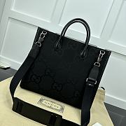 Gucci Jumbo Tote Bag Black 32.5x15cm - 4