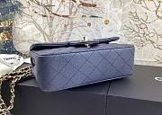 Chanel Flap Bag Navy Blue Gold Caviar 20cm - 5