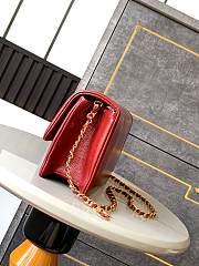 Chanel 24K Flap Bag Red Gold 22x13x7cm - 4