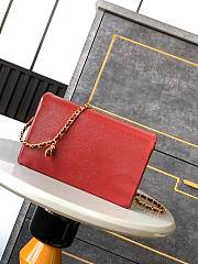 Chanel 24K Flap Bag Red Gold 22x13x7cm - 3