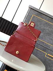 Chanel Mini 24K Flap Bag Red Gold 17.5x13x6cm - 6