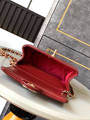 Chanel Mini 24K Flap Bag Red Gold 17.5x13x6cm - 5